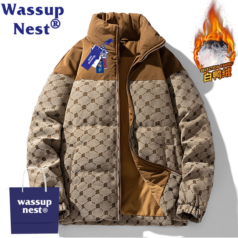 wassup nest冬季白鸭绒羽绒服潮牌202新款男士休闲外套情侣款