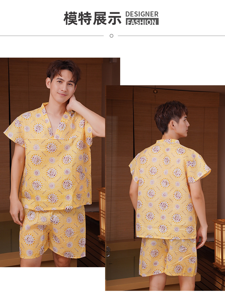 一次性汗蒸服男士桑拿服艾灸按摩足浴服酒店浴衣洗浴服理疗服批发