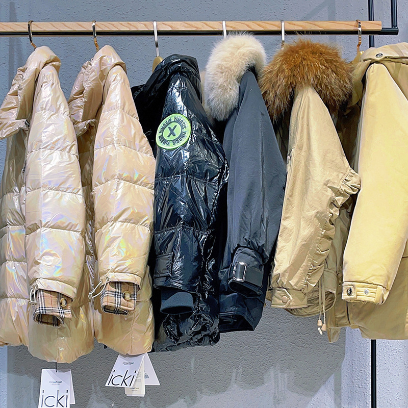 mili派克服羽绒服地摊批发实体进货品牌女装直播货源一手折扣清仓