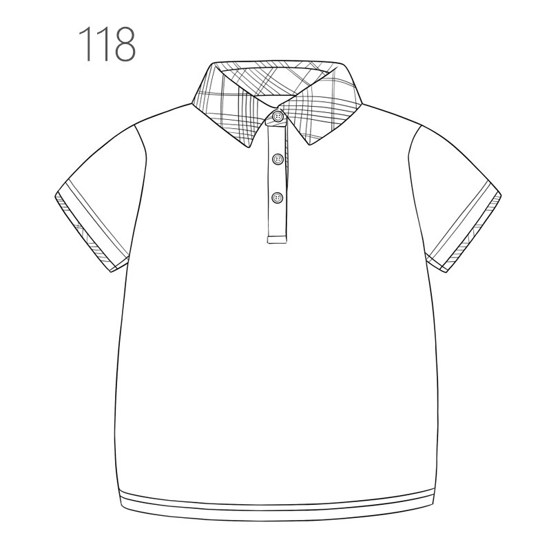 【t恤】2021夏季新款翻领短袖潮版棉质t恤polo衫外贸童装一件代发