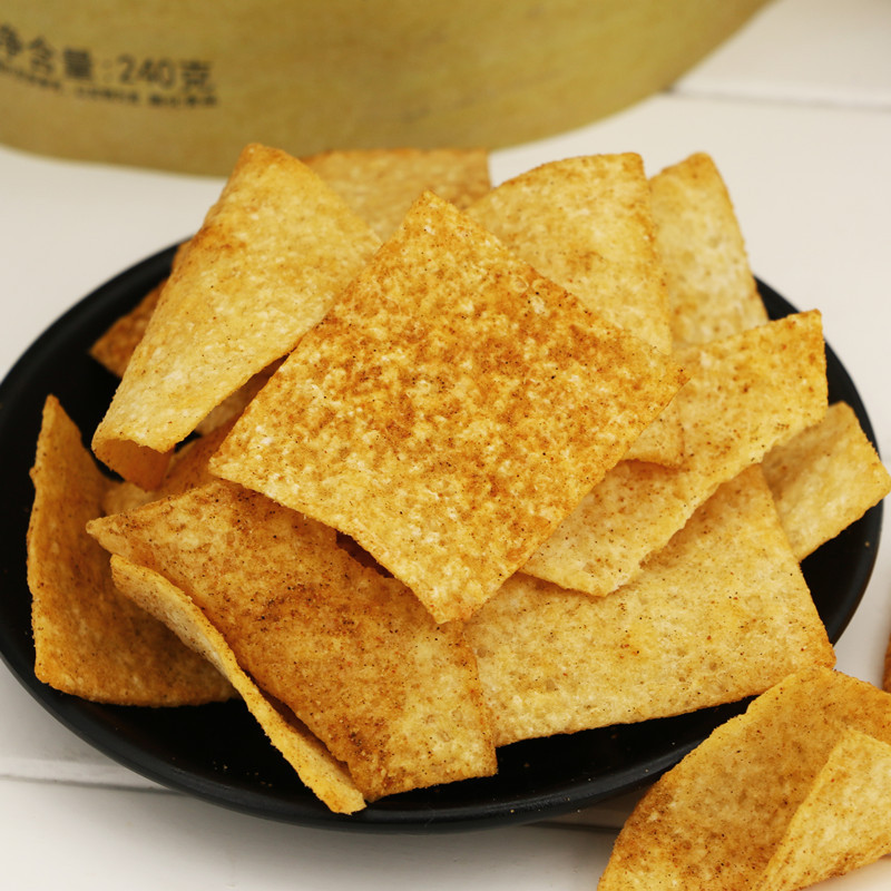 卡奇大米手工锅巴脆锅巴麻辣味五香怀旧休闲膨化零食品脆片210批