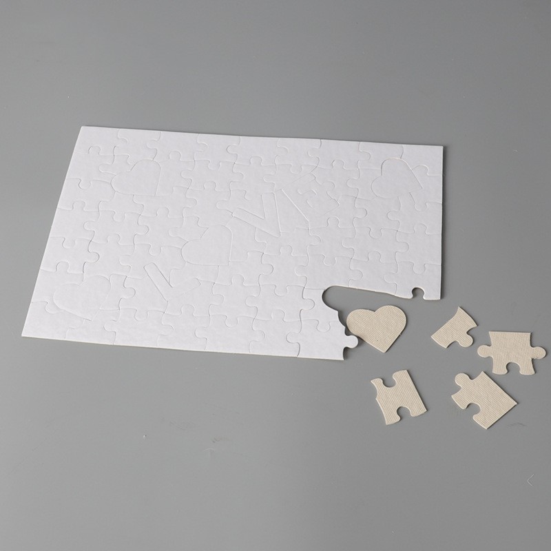 Sublimation Puzzle Blank Paper Puzzle Personalized DIY Consumables Toy Pearlescent Blank Puzzle Wholesale