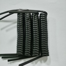 厂家1-3.5平方PU PVC扁线SPT并线弹簧线亮 雾面弹簧线电源线
