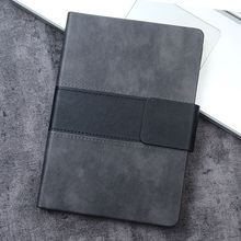 笔记本b5高端商务磁扣笔记本创意PU仿皮面拼接记事本简约