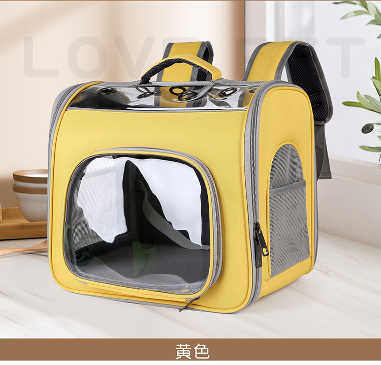 New Portable Pet Bag Large Capacity Cat Bag Breathable Dog Backpack Pet Backpack for Going out Portable Backpack