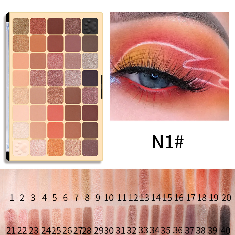 Cross-Border Christmas Beauty New Product Shimmer Eyeshadow Foreign Trade European and American Sequins Matte Eyeshadow Palette Cosmetics Makeup Wholesale