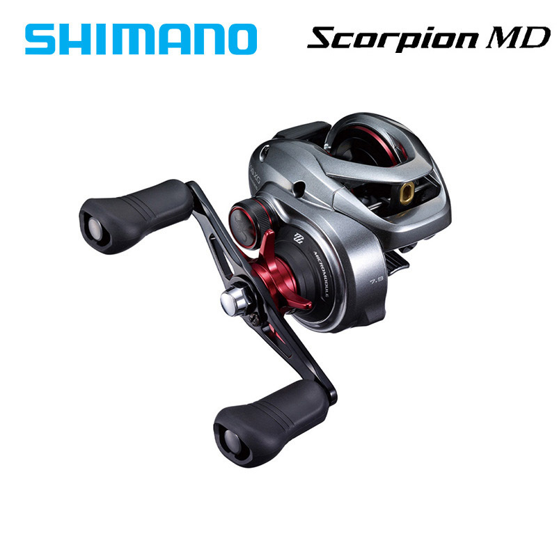 shimano scorpion md红蝎大物强力轮淡水海钓路亚水滴轮打黑200