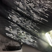 I良作/小法式唯美珠系亮片雨打沙滩刺绣窗纱白纱配纱客厅卧室成品