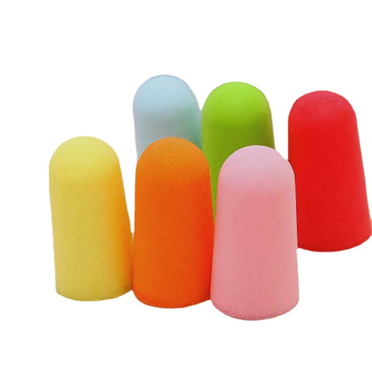 Soundproof Earplugs Manufacturers Can Print Logo Words Protective Square Boxed Noise Reduction Anti-Noise Sleeping Bags Sponge Earplugs