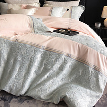 高支数装饰布工艺款四件套-芙洛伊 法式全棉纯棉床单床上用品1.5m