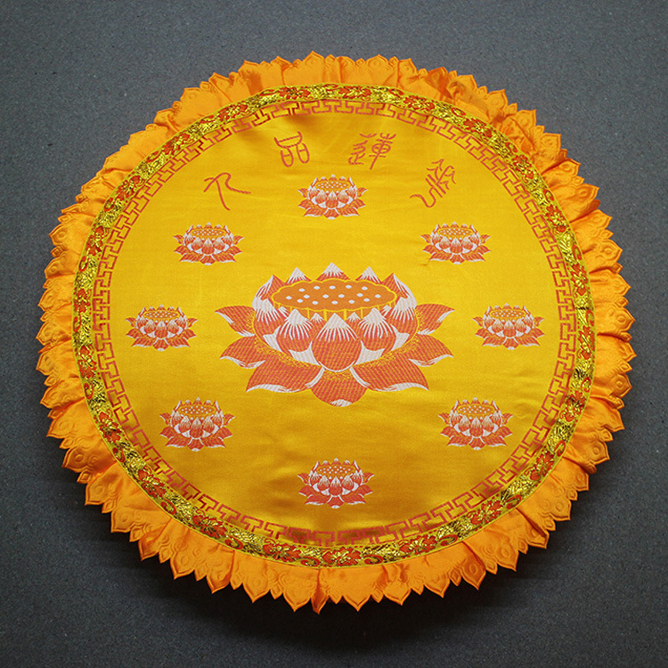 拜垫蒲团 莲花禅修垫 拜垫拜佛跪垫打坐垫 佛教用品 电脑绣花跪垫