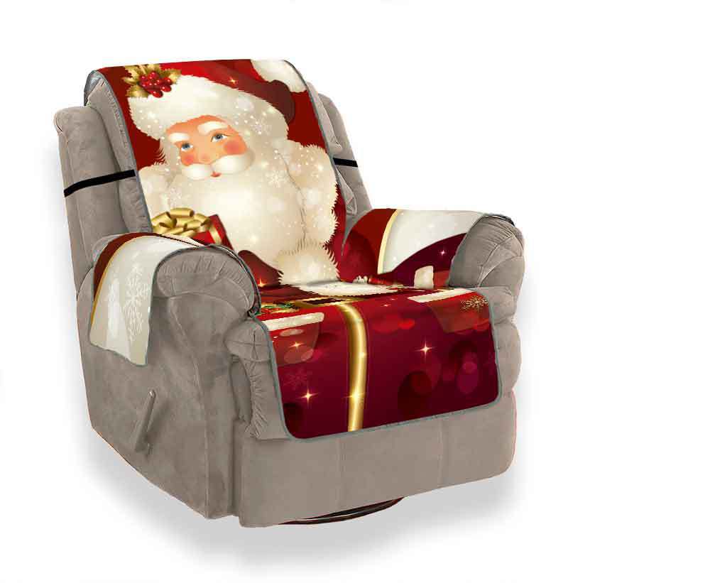 [Elxi] Christmas Red Ball 3D Digital Printing Sofa Cover Factory Direct Sales Sofa Cushion Sofa Dust-Proof Pad