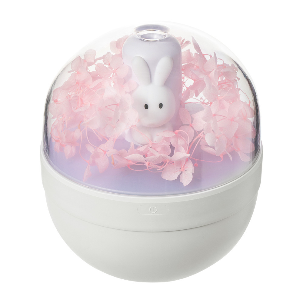 Cute Pet Sweetheart Rabbit Diy Humidifier Usb Mini Home Air Cleaner Preserved Fresh Flower Handmade Flower Arrangement Gift