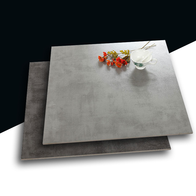 佛山复古600x600仿古砖现代工业风 灰色酒店书房饭馆餐厅水泥地砖