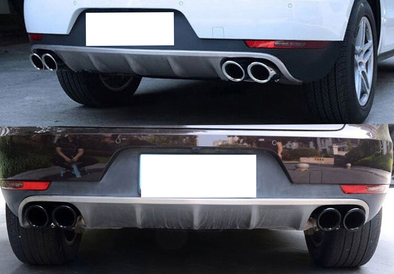 适用于保时捷玛卡14-21款排气管改装gts圆口四出三层运动黑色尾喉