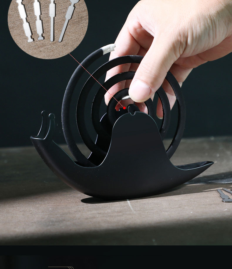 2022新款创意蜗牛蚊香盘古典支架大号蚊香架防火室内室外接蚊香灰