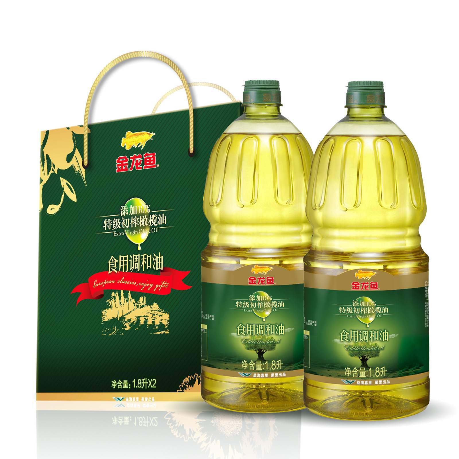 金龙鱼橄榄食用调和油1800ml2桶-阿里巴巴