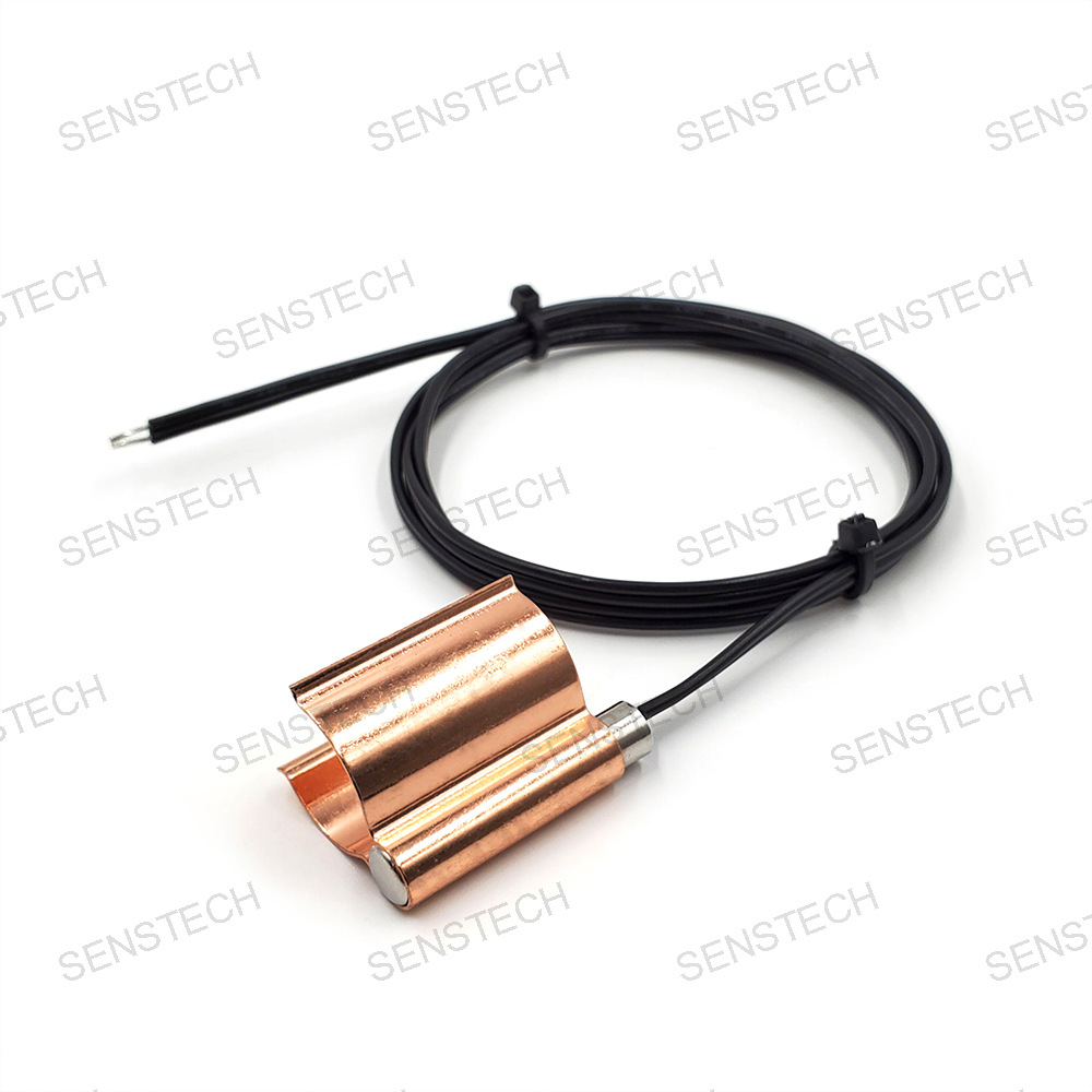 1成交0pcs进 口芯片 管夹型温度传感器 铜镀镍壳 lm35水管温度探测