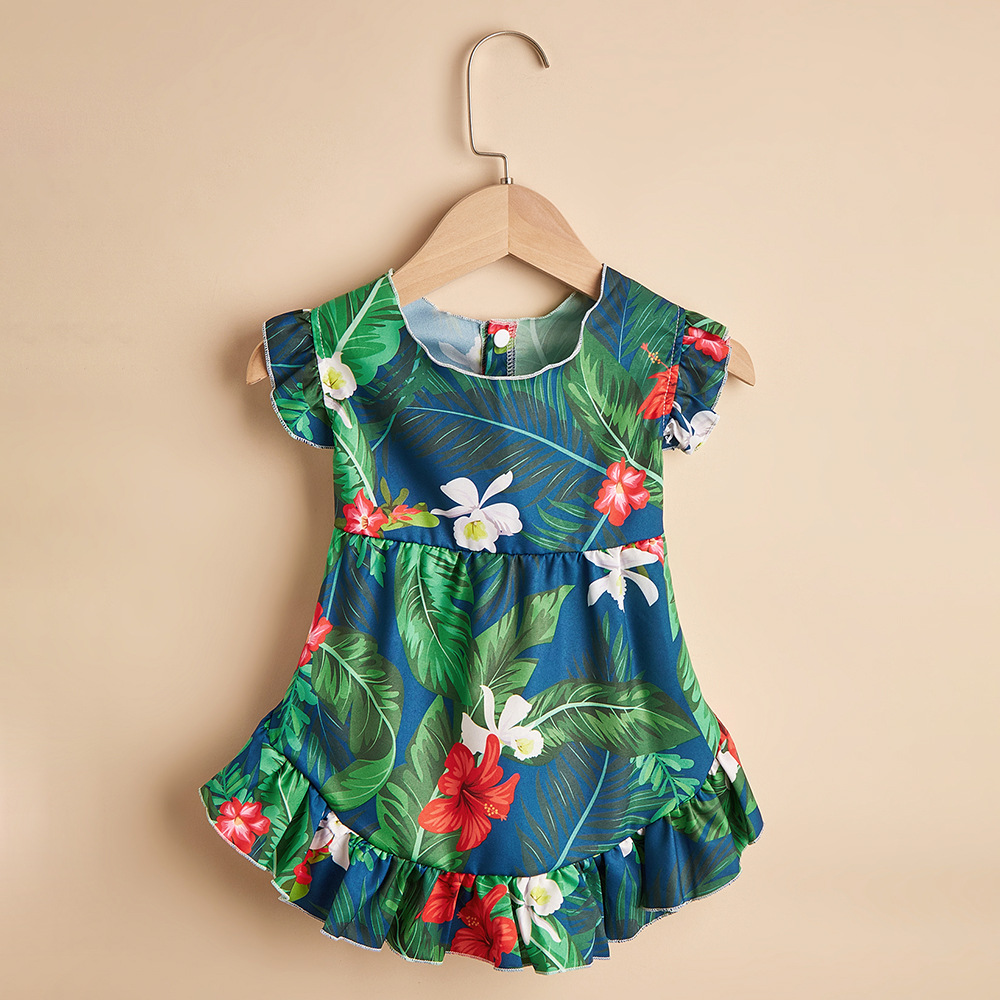 宠物连衣裙密拷裙猫猫衣服可爱春夏花朵印花日韩风狗狗裙子批发