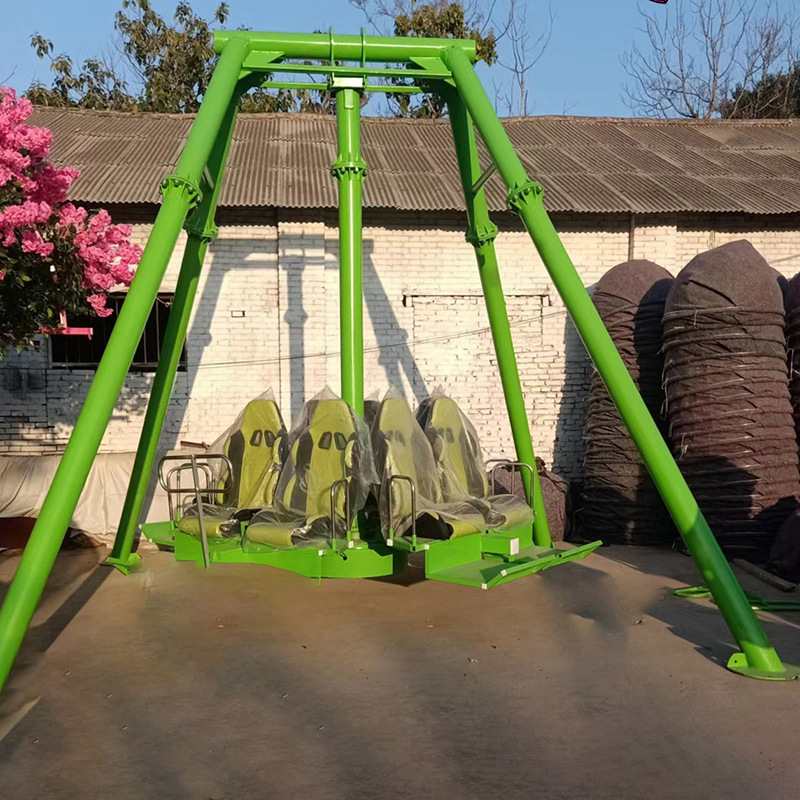 景区农庄网红迷你旋转小摆锤户外亲子儿童旋转秋千无动力游乐设备