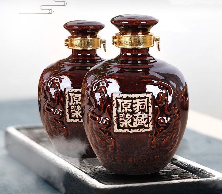 古风空瓶原浆陶瓷酒瓶洞藏土陶空酒瓶陶瓷泡白酒1斤2斤3斤5斤10斤