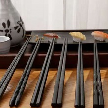 筷子 日式风润天下合金筷家用不发霉酒店餐厅料理尖头速卖通代发