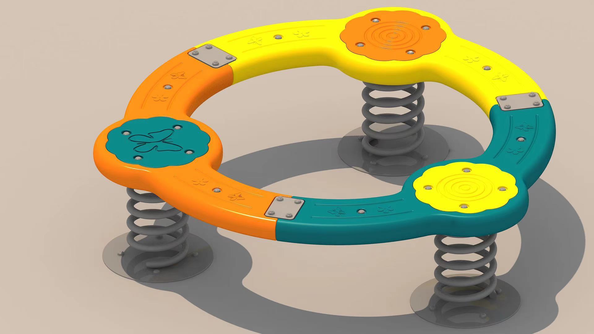 拓展户外儿童转椅公园小区游乐设施碗型转盘幼儿园商场游戏玩具