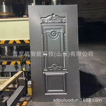 专业压花门板供应商防盗门压花门面金属门皮铁皮入户门门板批发