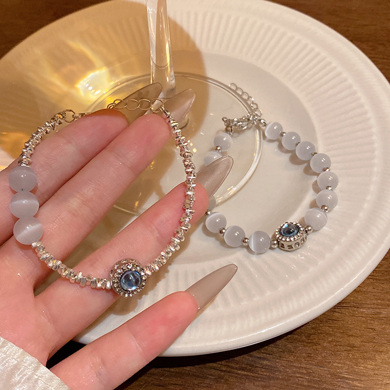 bracelet high-grade sparkling bracelet internet celebrity hand jewelry undersea starry sky beaded opal bracelet for women light