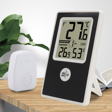 无线电子温度计简约高精度大棚数显温湿度计家用室内外温度测温仪