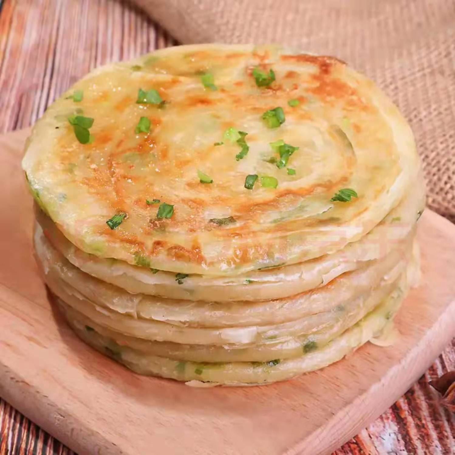 葱油饼30片老上海葱油饼半成品家庭旗舰店手抓饼早餐千层饼皮