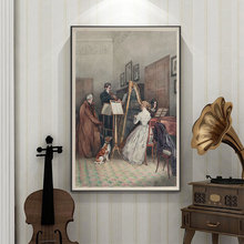 肖邦手稿琴谱音乐客厅装饰画钢琴背景墙中古风挂画肌理画巨幅版画