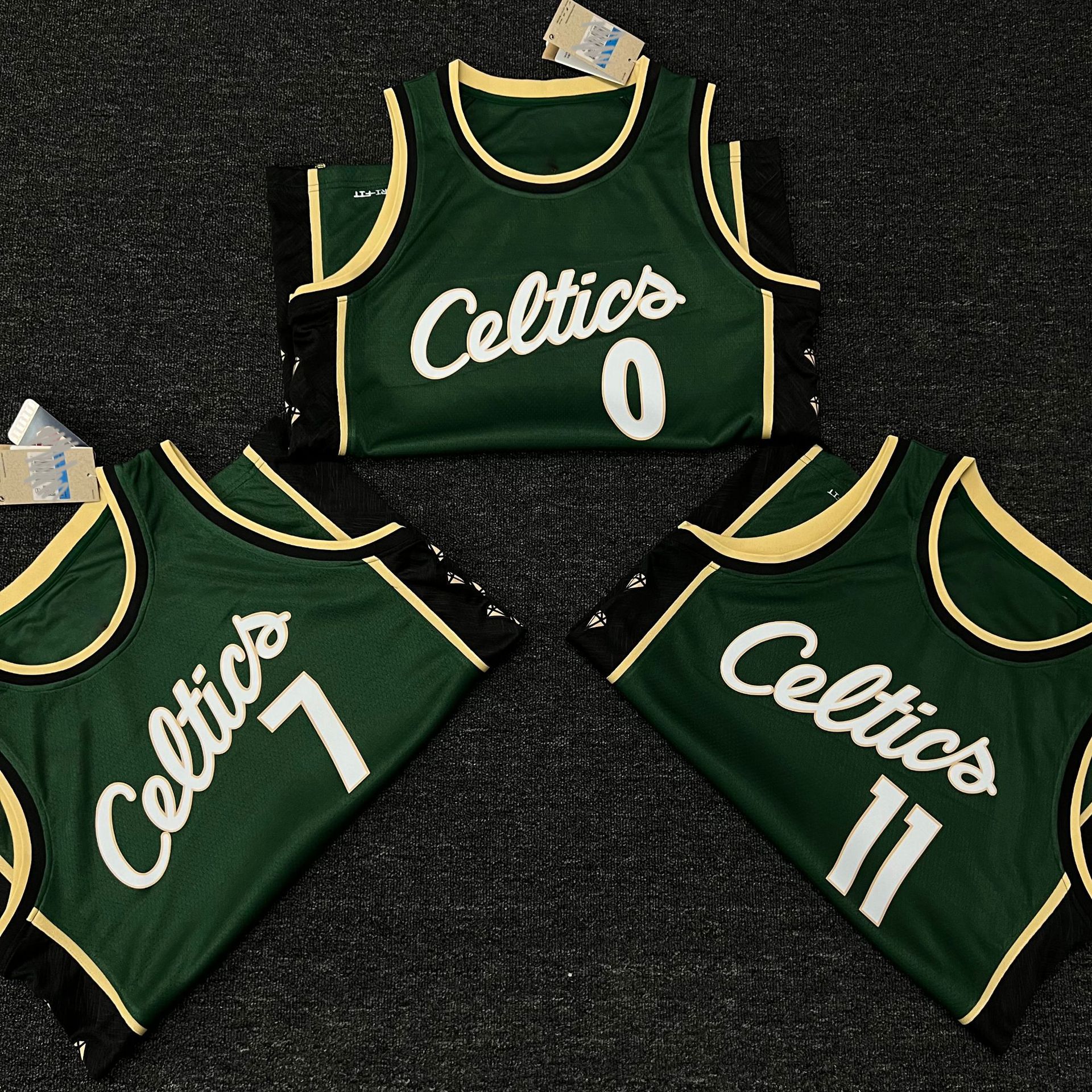 23赛季凯尔特人城市版宣告版球衣欧文布朗塔图姆刺绣高品质球衣