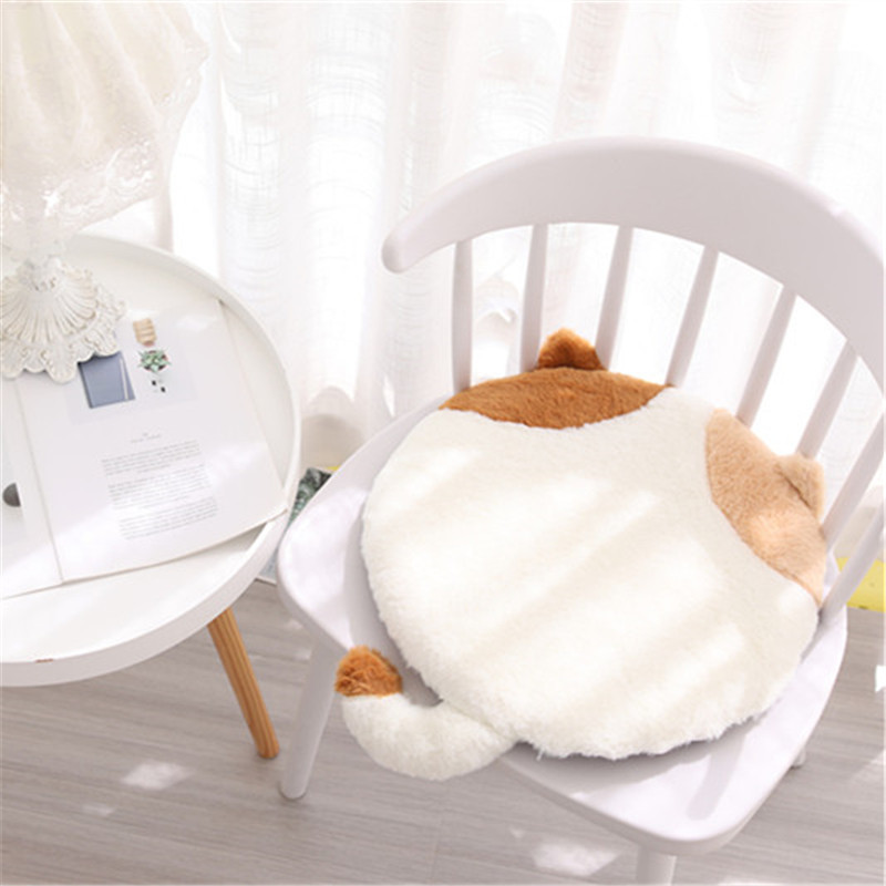 日系记忆棉卡通可爱猫咪坐垫椅子宿舍女生圆形椅垫座垫飘窗垫子