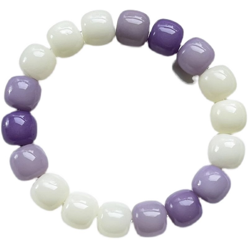 Bodhi Bracelet Gradient Lavender Pliable Temperament Buddha Beads Rosary Hand Toy Crafts Men and Women Jewelry Bracelet