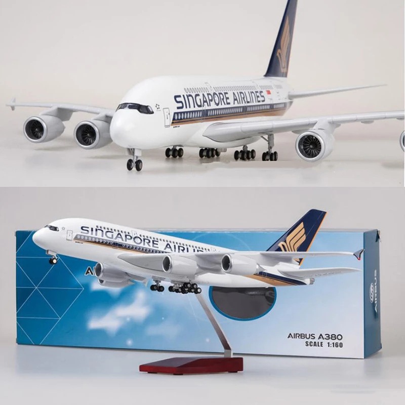 新款scale 1:160 新加坡a350客机 singapore airliin飞机模型