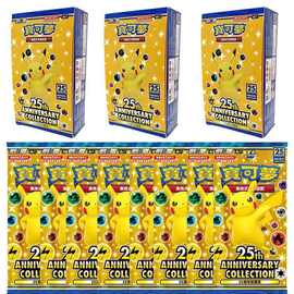 宝可梦繁体中文25周年 全闪卡 游戏对战卡牌 外贸卡片益智