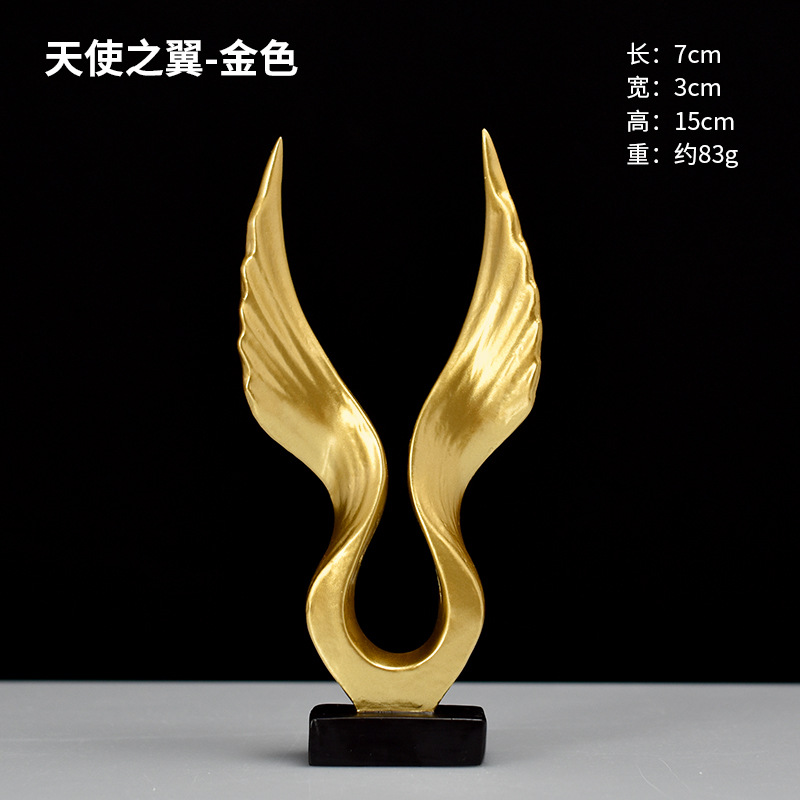 Factory Direct Sales Foreign Trade Exclusive Mini Dapeng Wings Nordic Modern Living Room Study Home Ornament Creative Ornaments