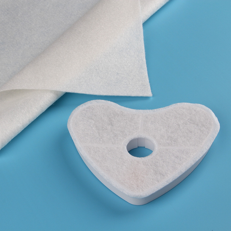 供应热压定型pp过滤棉 宠物饮水机过滤棉片 猫狗喂水器过滤无纺布