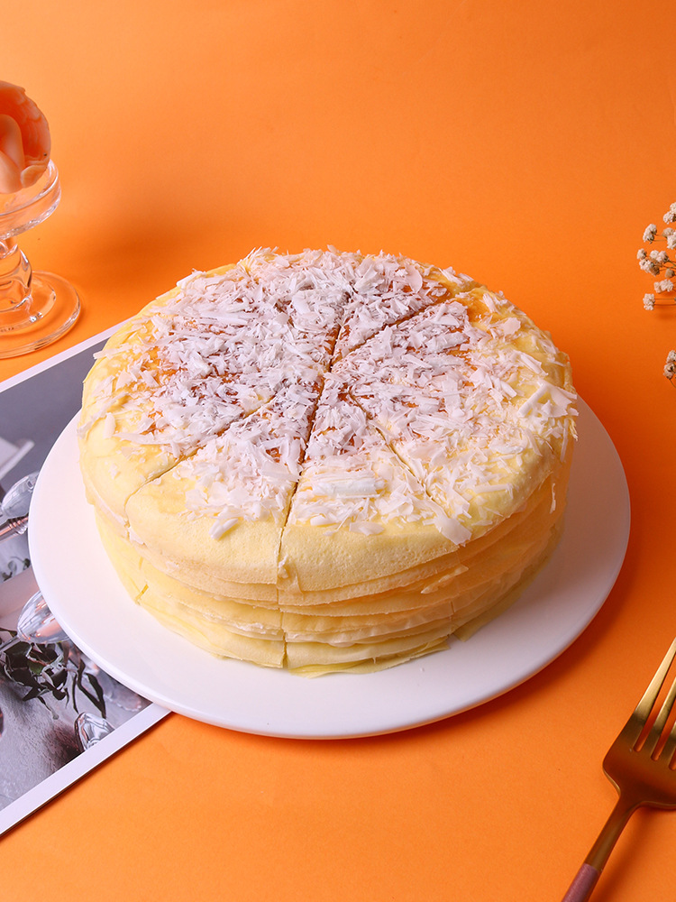 榴莲千层慕斯蛋糕冷冻芝士商用动物奶油下午茶甜品西式糕点心8寸