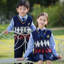 秋冬季学院风毛衣校服幼儿园园服儿童英伦风小学生贵族校服套装