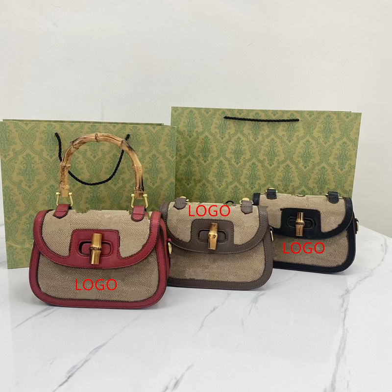 Foreign Trade Model Bamboo Handle Bag Handle Yellow Festival Internet Celebrity Same Style Bag Women's High Quality Three-Dimensional Texture Can Be Sent on Behalf of Wholesale