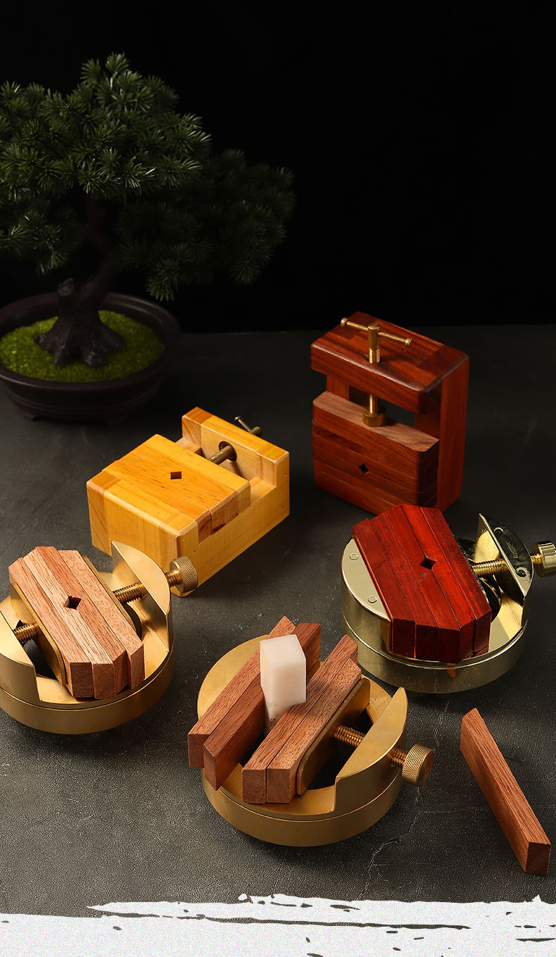 铜印床篆刻360度旋转印台一体篆刻用夹具刻床工具印章刻刀篆刻刀