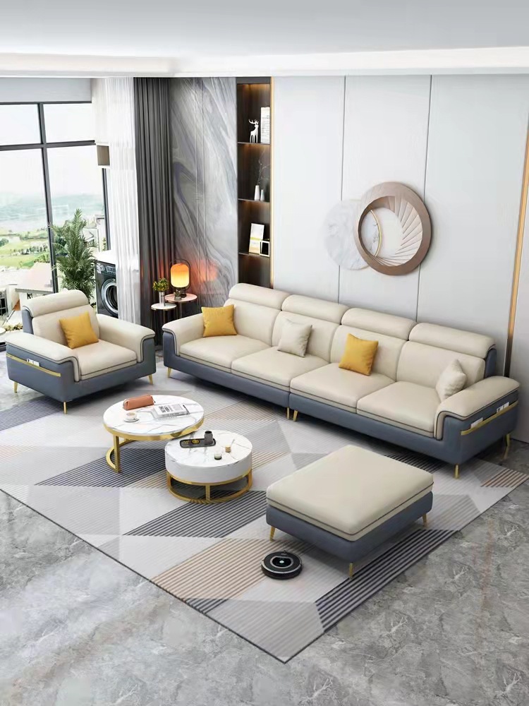 布艺沙发北欧简约现代客厅沙发大小户型科技布乳胶贵妃沙发网红款