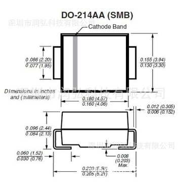 smbj45a/ca 贴片tvs 单向mv/双向cv 瞬态抑制二极管 600w 100a