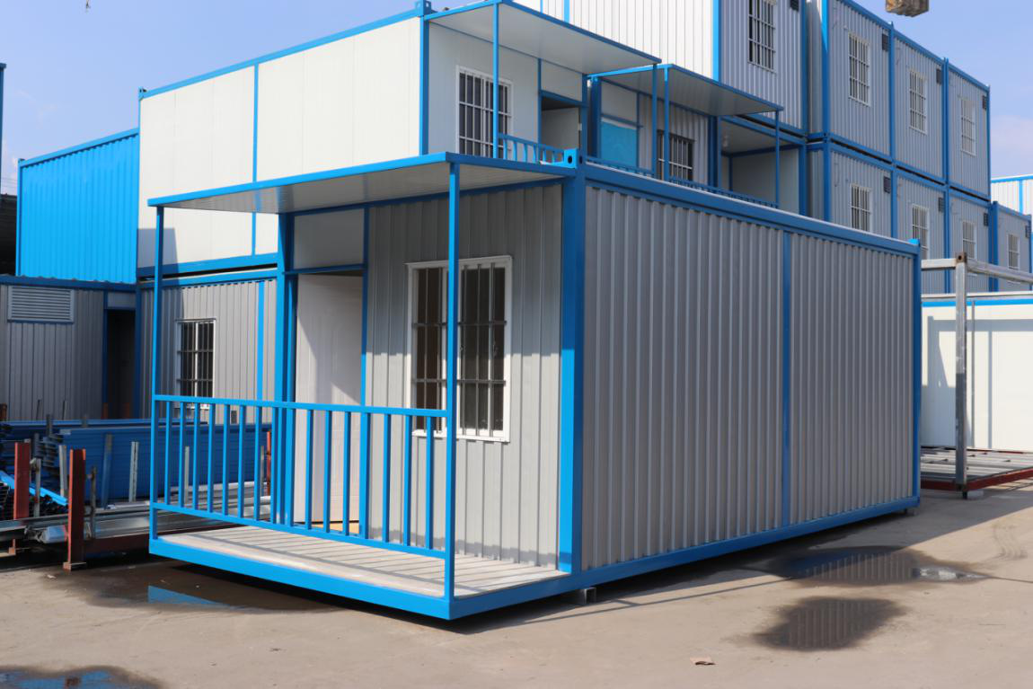 住人集装箱移动房屋防火岩棉彩钢板工地简易活动板房组装快拼箱房