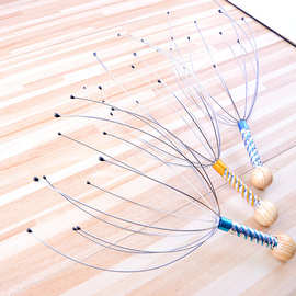 八爪鱼头部按摩器挠头灵魂抽取提取器 放松挠背抓头皮钢丝挠痒器