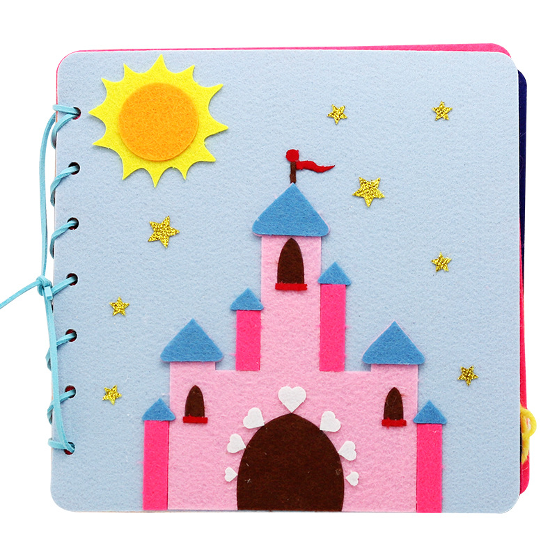 故事书手工diy不织布早教书安静书材料包布书立体书diy自制幼儿园