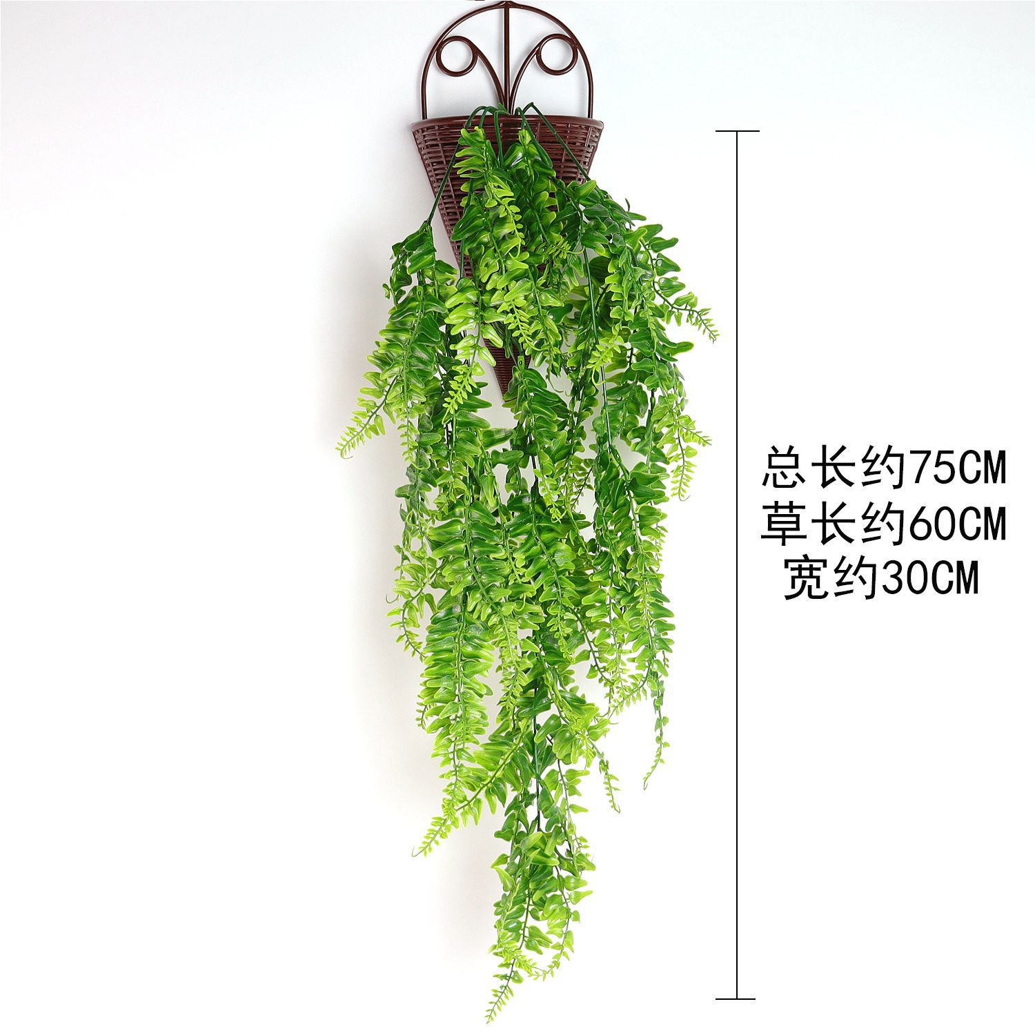 Simulation Rattan Fake Flower Decoration Pipe Vine Hanging Green Plant Ceiling Plastic Artificial Epipremnum Aureum Leaves Covering Persian Grass