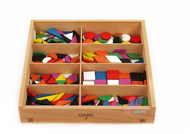 蒙氏蒙特梭利恩物教具gabe7福氏幼儿益智早教数学几何启蒙玩具